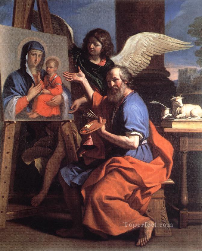 St Luke Displaying a Painting of the Virgin Baroque Guercino Oil Paintings